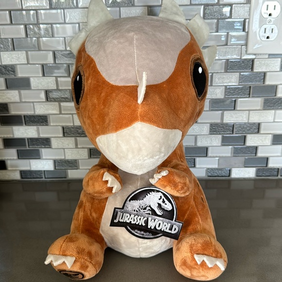 JURASSIC WORLD Stygimoloch "Stiggy" Dinosaur Sitting Plush / BRAND NEW - Picture 2 of 16